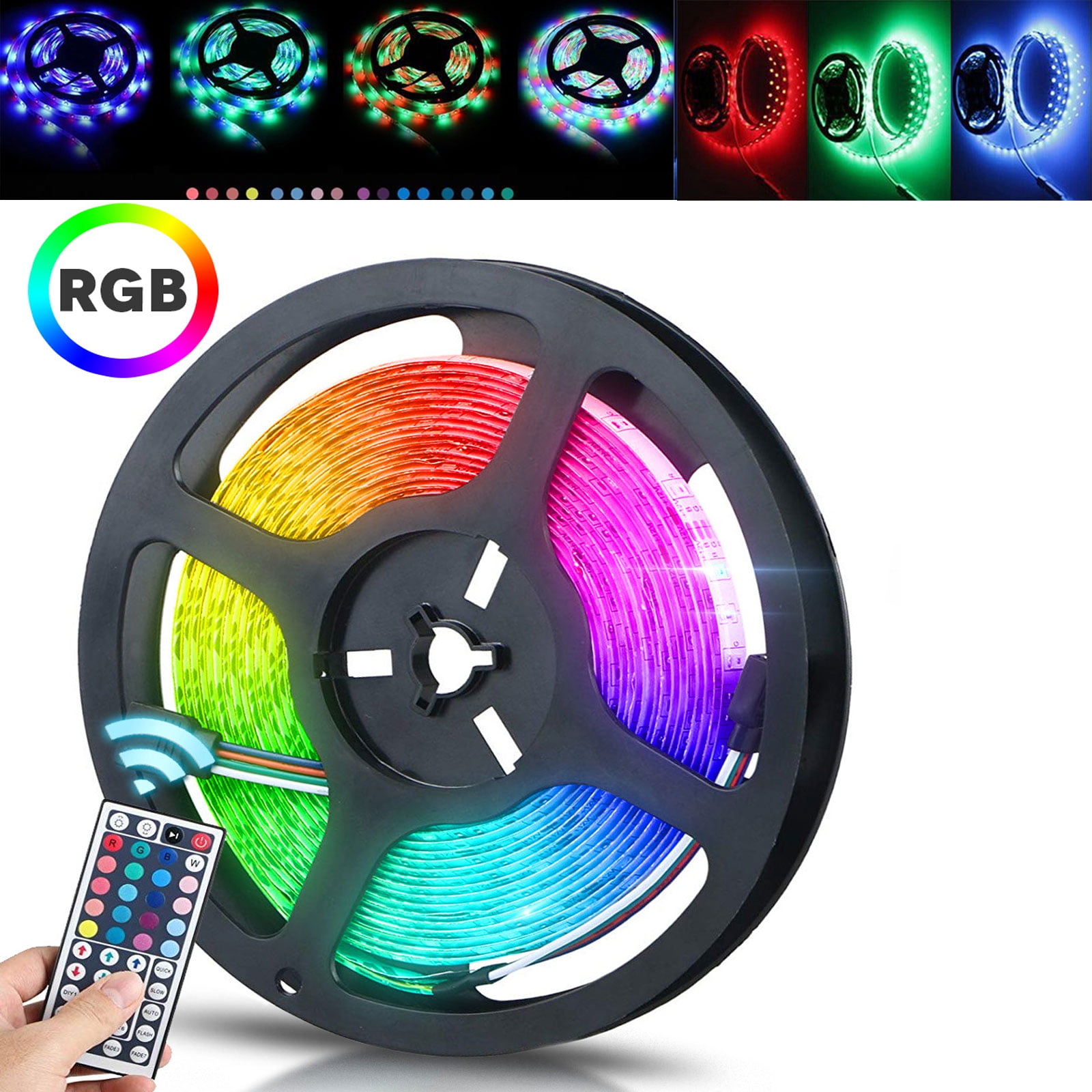 EEEkit 5M LED Strip Lights Kit, 300 LEDs SMD 3528 Color Changing, IP65