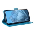 thumbnail image 4 of Designed for Google Pixel 9 / 9 Pro Case Wallet,Women Flip Folio Cover with Butterfly & Flower Embossed PU Leather Stand Credit Card Holders Slots Wrist Strap Shockproof Phone Case,Blue, 4 of 11