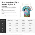 thumbnail image 7 of JUNZAN Mens Casual Button Down Shirts Short Sleeve Tropical Jungle Flamingo Print Shirt-4X-Large, 7 of 7