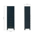 thumbnail image 5 of ARIEL Cambridge Bathroom Linen Storage Cabinet 65”H x 20”W x 16”D Midnight Blue, 5 of 8