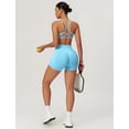 thumbnail image 7 of IDOPIP Women 2 Piece Seamless Backless Yoga Sets High Waist Shorts and Sports Bra Gym Athletic Clothing Outfits, 7 of 7