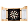 thumbnail image 3 of Boston Celtics Fade Dart Board Cabinet Set with 6 Steel Tip Darts, 3 of 6