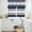 Navy blue gray, variant on Navy Beige Striped Kitchen Curtains Sets for Windows 36 Inch Length, Gradient Geometric Blue White Rod Pocket Window Treatments Tier Curtains and Valances Set for Bedroom/Bathroom