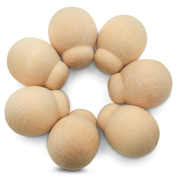 Small Peg Dolls, Use as Ladybugs or Bees for Crafts, 1000 3/4 Inch Wood Embellishments for Decor, by Woodpeckers