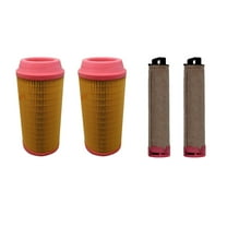 RAParts 4 Pc Air Filter Kit Fits Kubota Zero Turn Mower ZD1211 ZD1211L ZD1211R ZD1211RL