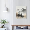 thumbnail image 4 of ARISTURING Neutral Mountain Wall Art Decor Forest Canvas Wall Art Poster Landscape Wall Art Artwork Modern Pictures Abstract Painting Watercolor Prints for Living Room Bedroom 12x16 in, 4 of 5