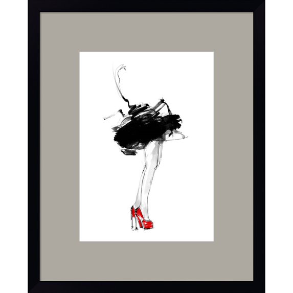 Great Art Now Red Shoes by Lotta Larsdotter, Framed Wall Art, 14.75W x 18H
