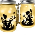 thumbnail image 5 of Luces solares Luces de tarro de masón Luces de hadas adecuadas para decoración de regalos Mini luces de cadena LED, 5 of 5