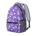 thumbnail image 2 of Unicorn and Wing Purple Pattern Backpack for School, Cute School Bag with Adjustable Shoulder Straps and Padded Back, 15.3"x11"x6.7", 2 of 5