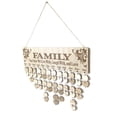 thumbnail image 4 of TFixol Handcrafted Wooden Family Calendar with 50 Discs & Hemp Rope for Personalized Date Reminders & Home Decor, 4 of 6
