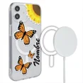 thumbnail image 1 of Funda Para iPhone Magsafe Personalizada Mariposas Nombre, 1 of 1