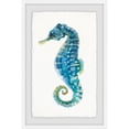 thumbnail image 3 of Marmont Hill Aegean Sea Horse Framed Painting Print, 3 of 5