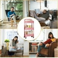 thumbnail image 4 of XINQIHANG Bibliothèque Mobile - Chariot de Rangement Roulant, Bibliothèque Mobile - Chariot de Rangement Roulant Réutilisable, Bibliothèque Mobile pour Cuisine, Chambre, Salon et Buanderie, 4 of 7