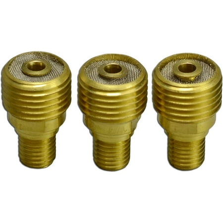

45V45 3.2mm 1/8 TIG Gas Lens Collet Body Fit SR DB PTA WP 9 20 25 Torch 3PK