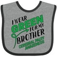 thumbnail image 3 of Inktastic I Wear Green for My Brother- Cerebral Palsy Awareness Boys or Girls Baby Bib, 3 of 4