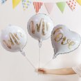 thumbnail image 4 of Redempat Décorations de Fête de la Saint-Valentin Ballons en Aluminium Ballons Cœur Rouge Blanc, Type8 18 Pouces, 4 of 6