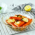 thumbnail image 4 of Miangastore Plaque de Cuisson en Verre Poêle à Vapeur pour Poisson Plateau de Service pour Aliments pour Four à Micro-Ondes, 4 of 8