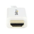 thumbnail image 3 of StarTech.com Mini DisplayPort to HDMI Converter Cable - 3 ft (1m) - mDP to HDMI Adapter with Built-in Cable - (M / M) Ultra HD 4K - White (MDP2HDMM1MW) - Adapter cable - Mini DisplayPort male to HDMI male - 3.3 ft - white - 4K support, 3 of 6