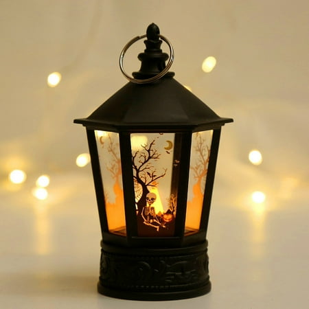 

Niaviben 2packs Night Lights Halloween Jack O Hand Lamp LED Electronic Candle Christmas Festive Atmosphere Decoration Supplies Wind Lamp Candlestick Decoration by Niaviben