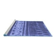 thumbnail image 2 of Ahgly Company Machine Washable Indoor Square Southwestern Blue Country Area Rugs, 6' Square, 2 of 4