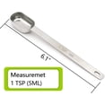 thumbnail image 3 of 1 Teaspoon(1Tsp | 5 mL | 5 cc | 1/3 Tablespoon) Single Measuring Spoon, Stainless Steel Individual Spoons, Long Handle Spoons Only, 3 of 5