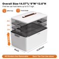 thumbnail image 4 of Caja organizadora para medicamentos Funest de 4 niveles, portátil, 4 of 6