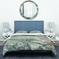 thumbnail image 2 of Designart 'Fire and Ice Minerals VI' Geometric Duvet Cover Set, 2 of 4