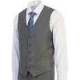 thumbnail image 6 of Men's Three Piece Premium Modern Fit Two Button Suit Gray, 6 of 7