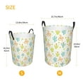 thumbnail image 3 of Fuzoiu Snake And Cactus Print Circular Hamper,Laundry Basket with Handle,Collapsible Laundry,Dirty Clothes Storage Basket,for Bedroom Bathroom Dorm Living Room-Medium, 3 of 6