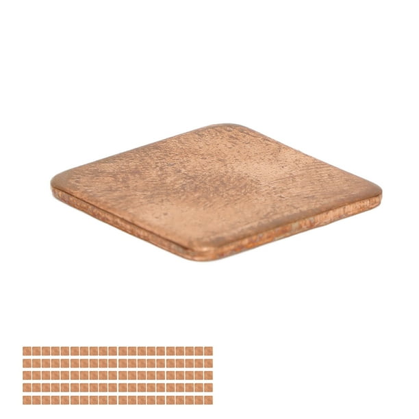100 Pcs Heatsink Thermal Copper Pad, Copper Pad Shim, For Desktop