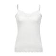 thumbnail image 7 of Women's Lace Cami Top, Sleeveless Lace Trim Tank Top for Layering, U Neck Camisole for Casual Wear, Daily Outfits and Summer Wardrobe-White, 7 of 7