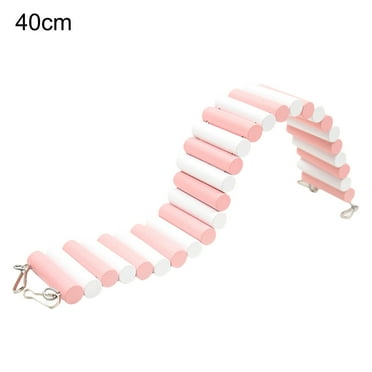 Fairnull Small Animal Toy Creative Exercise Toy Cage Accessories Hamster Climbing Ladder Bridge Toy Pet Hideout