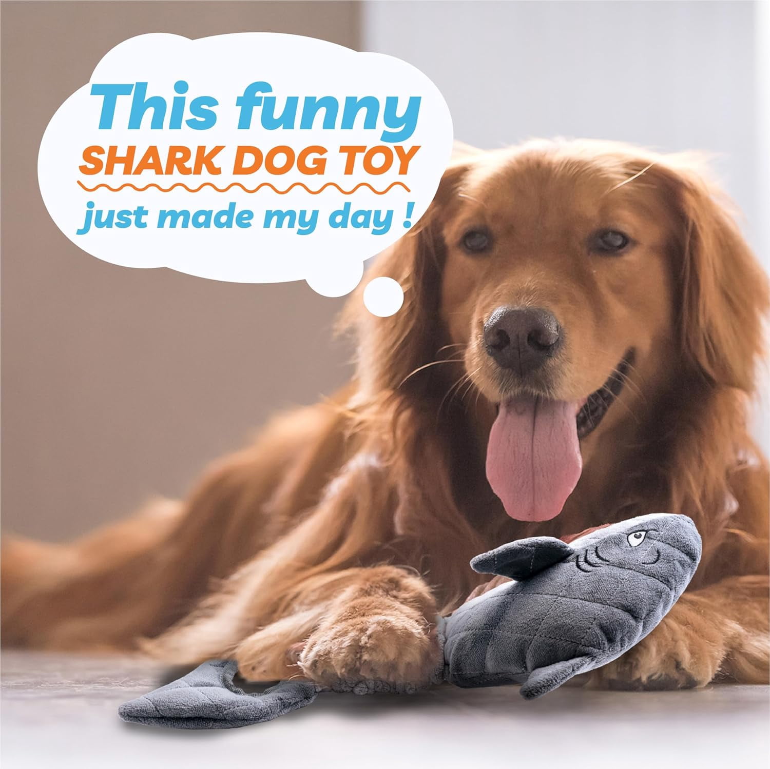 Aerqvix Durable Dog Toys for Small Large Dogs, Dog Chew Toy for Not Aggressive Chewers, Tough Squeaky Interactive Dogs Toys for Puppies Plush Puppy Toys Goose Pet Toy Puppy Chew Toys for Teething