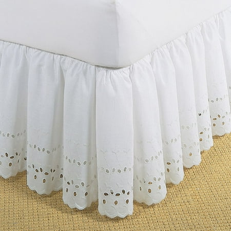 Levinsohn Eyelet Ruffled Bedding Bed Skirt