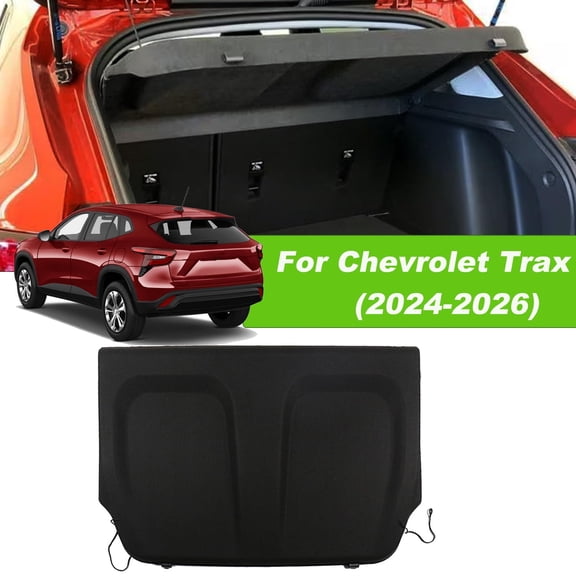 Fit 2024-2026 Chevrolet Trax Non-retractable Cargo Cover for 2024 2025 2026 Chevrolet Trax SUV Rear Trunk Privacy Shade Accessory, Black