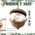 thumbnail image 3 of CPHDW7 Woodland Animal Christmas Decor, Acrylic Rustic Hanging Ornaments, Cozy Forest Creatures Tree Pendants for Vintage Holiday Home Wreaths Tabletop, 3 of 7