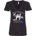 thumbnail image 3 of Inktastic I'm an Auntiecorn Like a Normal Aunt but Magical Women's V-Neck T-Shirt, 3 of 5