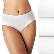 Women's Bali® Comfort Revolution® 3-Pack Modern Seamless Brief Panties DFMSB3 Color: White White White Size: 6