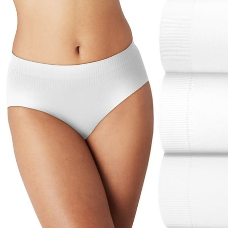 Women's Bali® Comfort Revolution® 3-Pack Modern Seamless Brief Panties DFMSB3 Color: White White White Size: 5