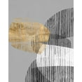 thumbnail image 2 of Goldberger, Jennifer 12x14 White Modern Wood Framed Museum Art Print Titled - Adjacent Shapes I, 2 of 4