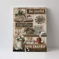 thumbnail image 5 of Sps ssion Artist Be Joyful Wall Art 12"x16" Framed Farmhouse Canvas Art Prints, 5 of 6