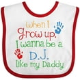 thumbnail image 3 of Inktastic DJ Like Daddy Boys or Girls Baby Bib, 3 of 4