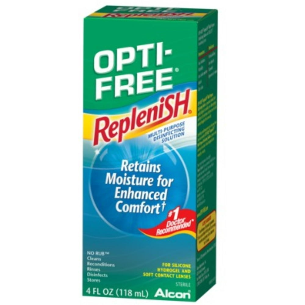 OPTIFREE RepleniSH MultiPurpose Disinfecting Solution 4 oz (Pack of 2