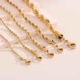 thumbnail image 4 of Cadena Collar Ajustable Torsal Acero Inoxidable Oro Mujer dorado 60 cm, 4 of 5