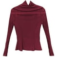 thumbnail image 4 of EDFBUYKRS Blouses for Women Square Neck Long Sleeve Shirts Dressy Casual Tunic Tops L, 4 of 4