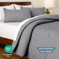 thumbnail image 4 of Bare Home Down Alternative Comforter Set - 3-Pieces - All Seasons - Full, Heather Charcoal, 4 of 6
