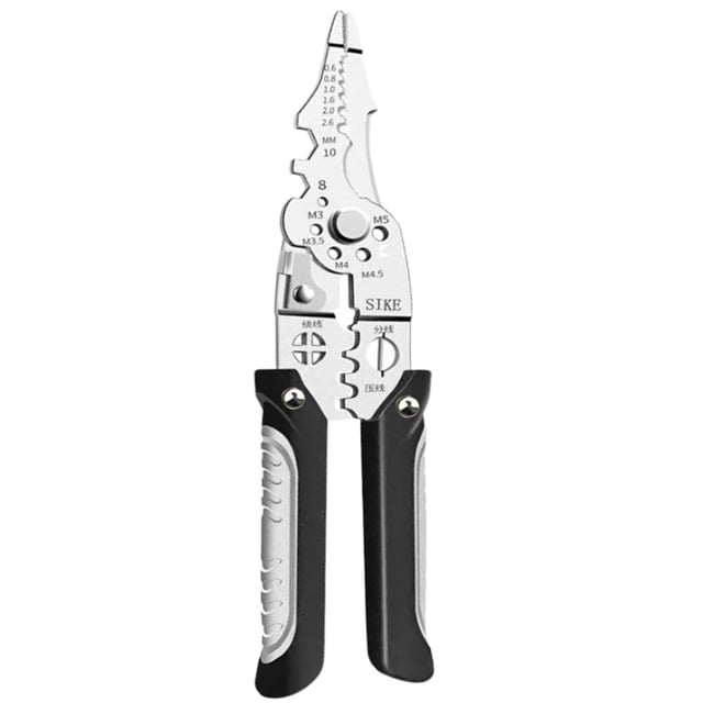 Cortador de Cables Engarzadora JShteea Herramienta Manual Terminal Pelacables Multifunción BlackStyleB
