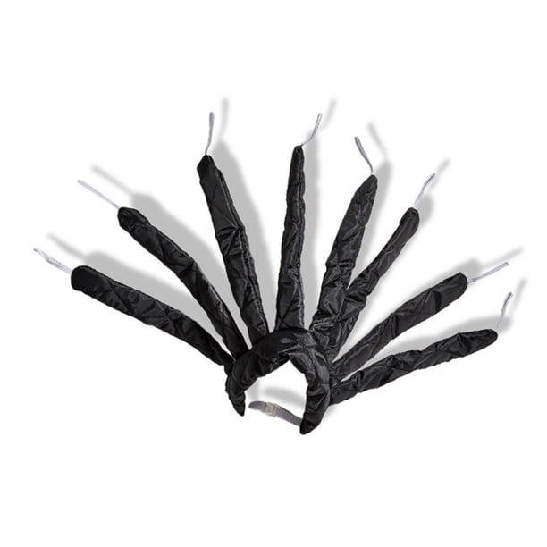 Rizador De Pelo Suave Seitruly Rodillos De Diadema Varilla Rizador De Algodón Sin Calor Cuidado Del Cabello Negro