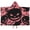 Halloween Pink Spooky, variant on Halloween Pumpkin Bat Pattern Hooded Bath Towel,50"x30" for Ages 3 To 12 Kids, Quick Dry Lightweight Soft Microfiber Hood Beach Towel Cover Up for Kids