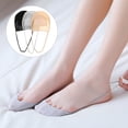 thumbnail image 1 of UPGRATOR 6 Pares Calcetines Invisibles Para Mujer Con Bordado Y Material Chinlon, 1 of 7